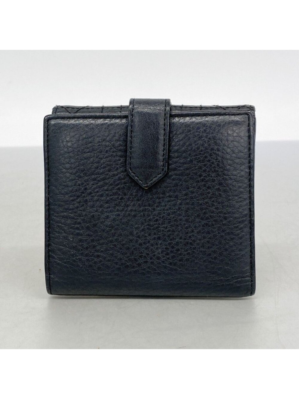 Dior Wallet Cannage Leather Black Silver - Picture 8 of 8